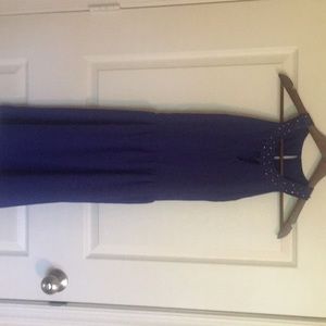 Royal Blue highneck dress